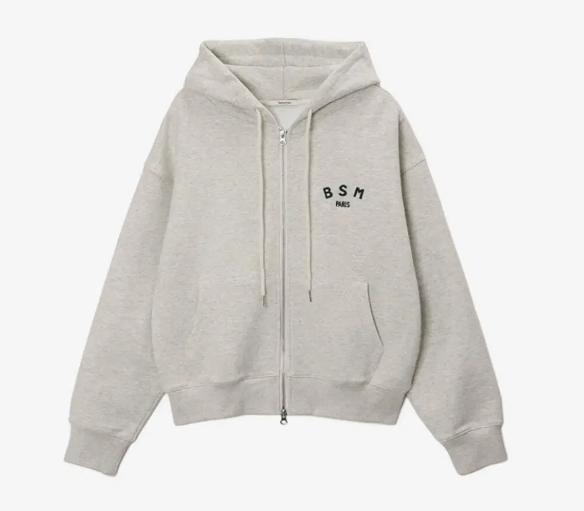 BSM SMALL LOGO ZIP UP - OATMEAL